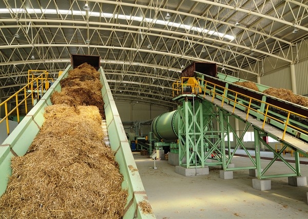 Bulk baler/straw cutting/dust removing